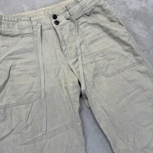 Patagonia Pants Women's 2 Beige Hemp Organic Cotton Blend Wide Leg Light Trouser